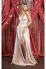 May Queen MQ1910 Strappy Prom Gown - CHAMPAGNE / 4 - Dress