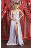 May Queen MQ1910 Strappy Prom Gown - LILAC / 4 - Dress