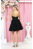 May Queen MQ1913 Glitter A Line Short Graduation Dress
