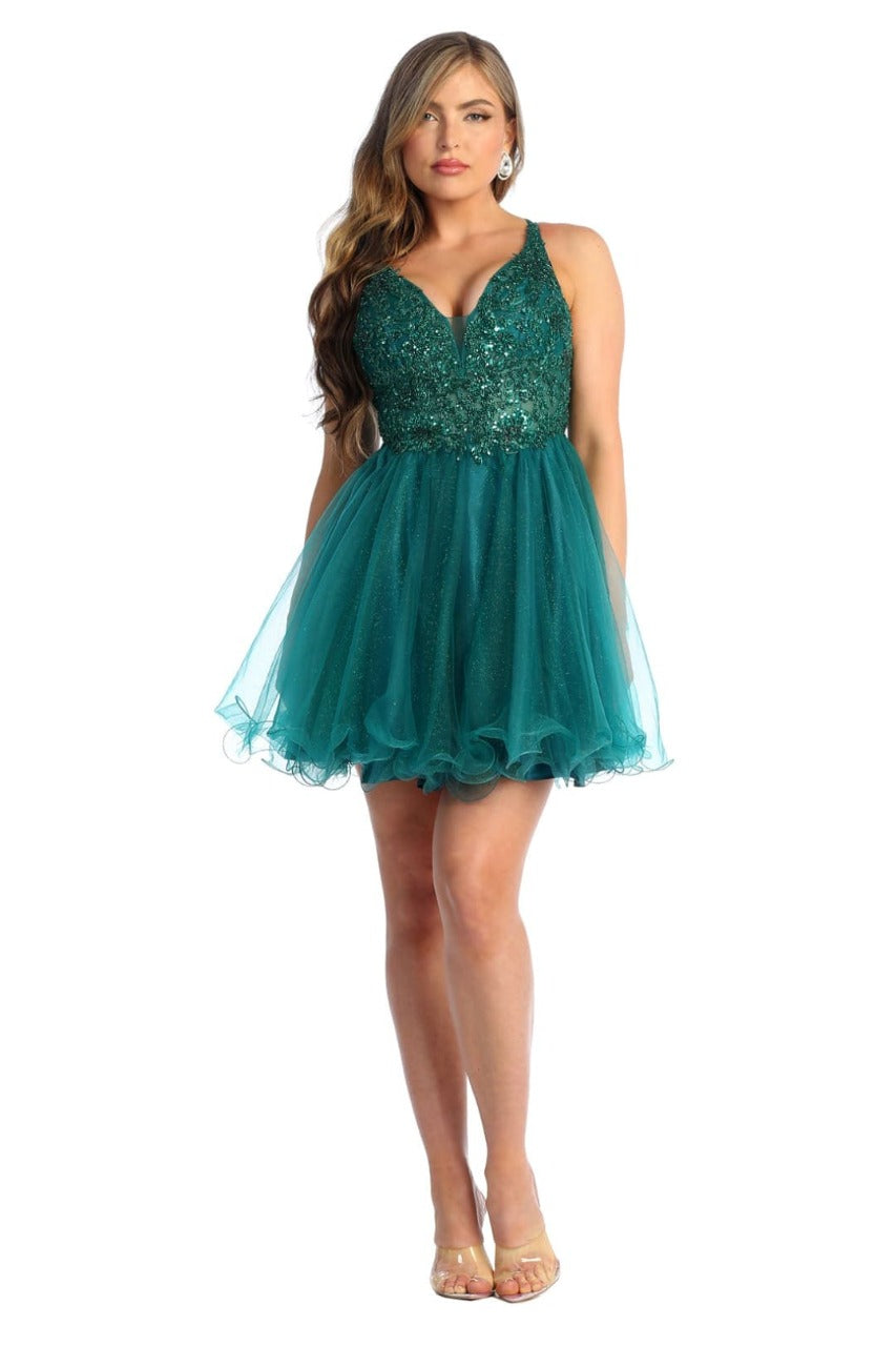 Mesh Semi Formal Dress