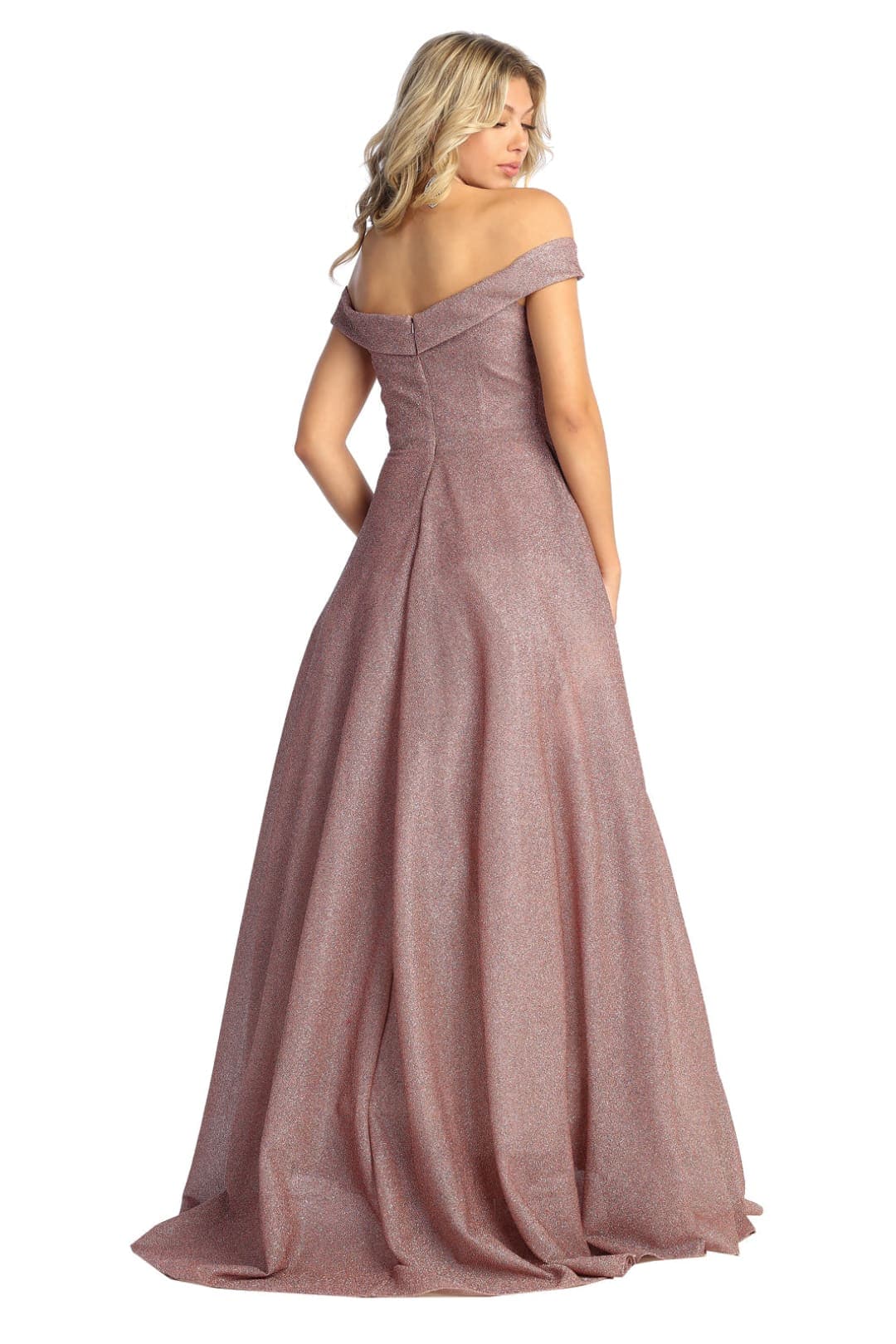 Sparkle Glitter A-Line Evening Gown