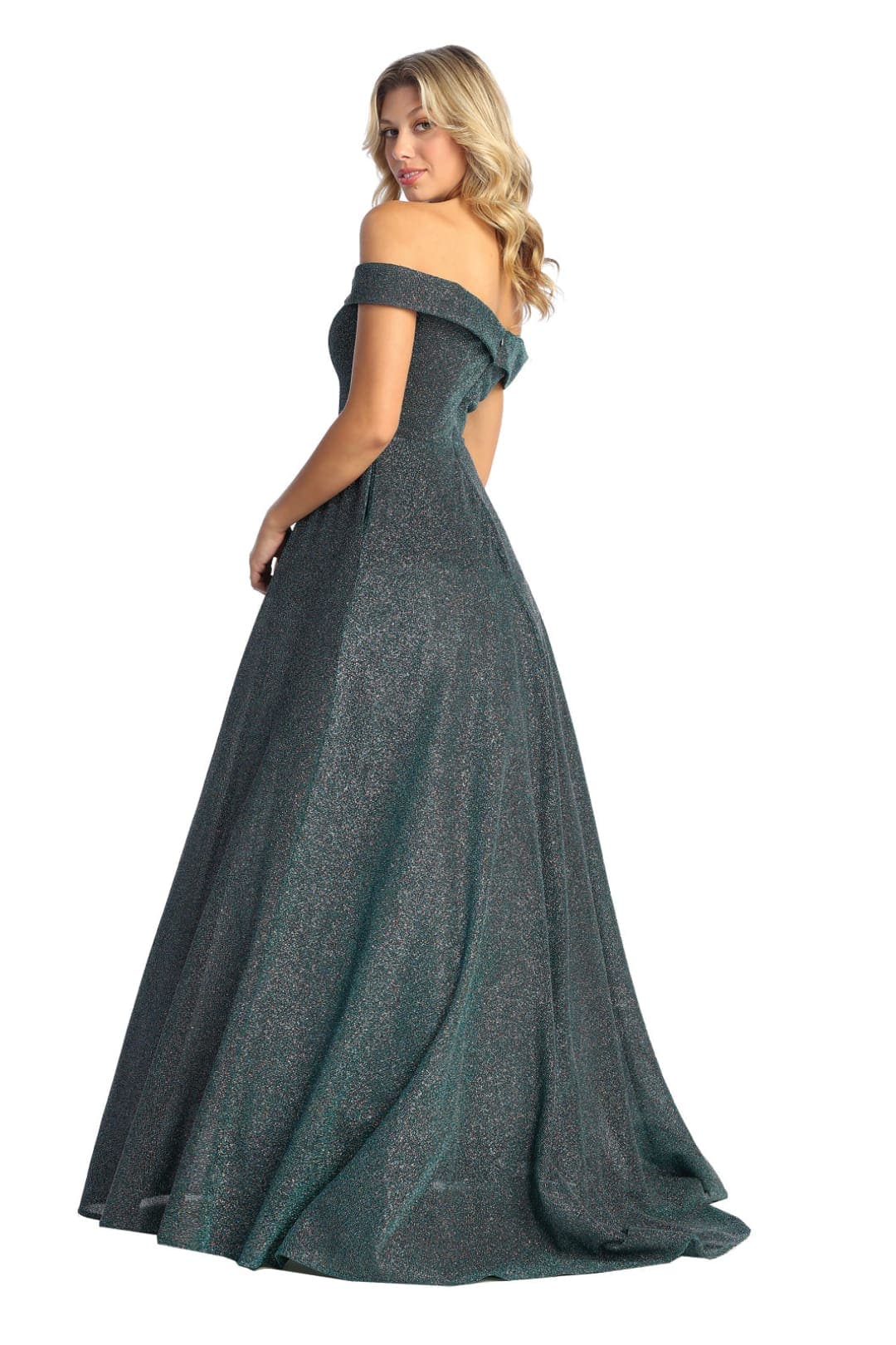 Sparkle Glitter A-Line Evening Gown