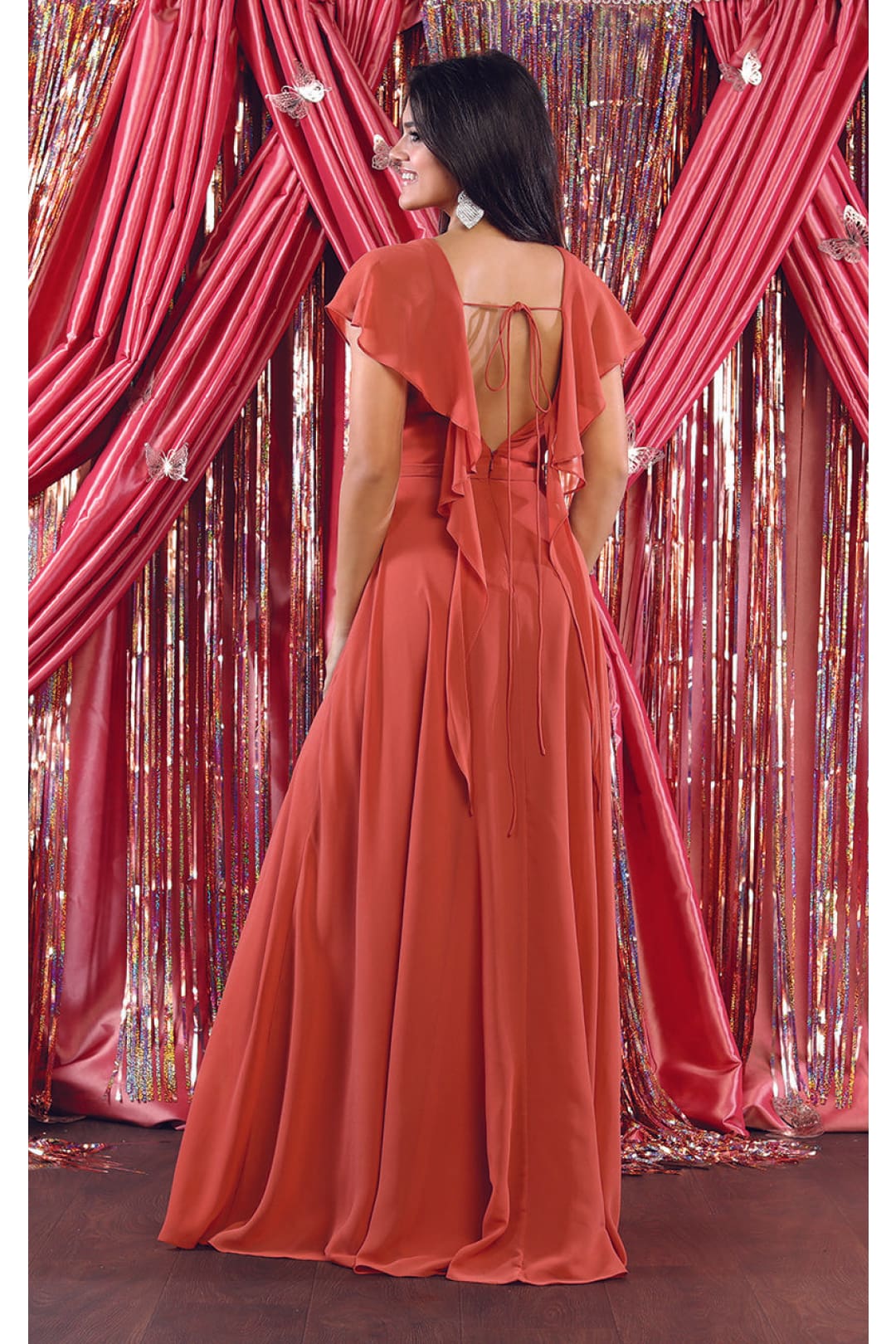 May Queen MQ1917N Short Sleeve Plus Size Mother Of The Bride Dress - Dress