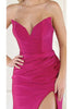 May Queen MQ1946 Strapless Ruched Prom Dress - Dress