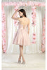 MQ1952 Corset Lace Up Back Homecoming Dress - Dress