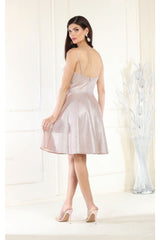 May Queen MQ1959 Spaghetti Straps Cocktail Dress
