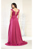 May Queen MQ1960 Off The Shoulder Prom Dress