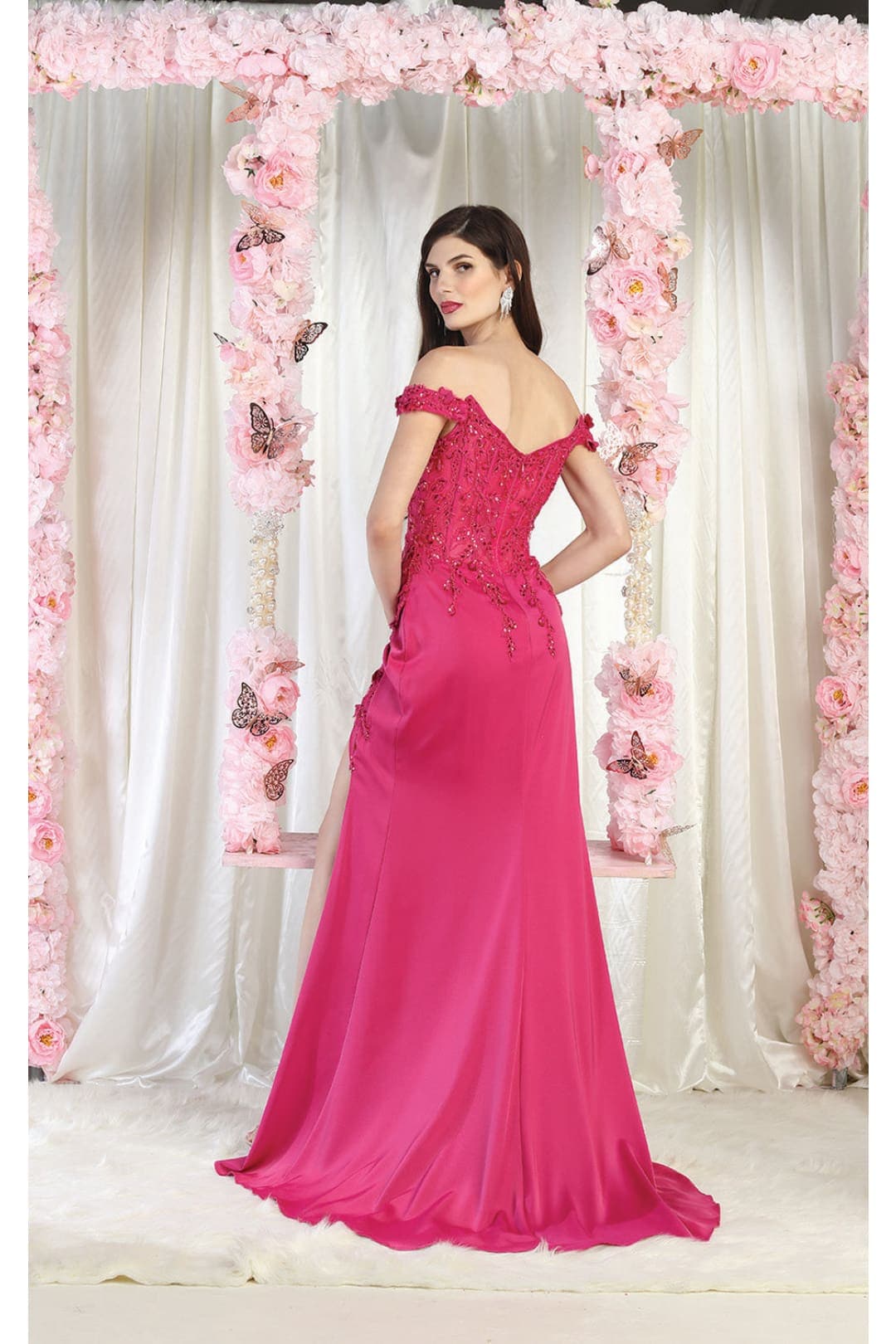 LA Merchandise LA1962 Corset Bone Prom Gown - Dress