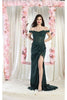 LA Merchandise LA1962 Corset Bone Prom Gown - HUNTER GREEN / 4 - Dress