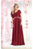 A-line Chiffon Dress - Dress