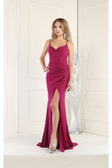 May Queen MQ1987 Criss Cross Open Back Prom Dress - Dress