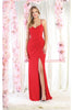 May Queen MQ1987 Criss Cross Open Back Prom Dress - Dress
