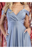 May Queen MQ1988 Cold Shoulder A-line long Dress - Dress