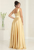 May Queen MQ1994 Sleeveless Side Pockets Satin Formal Bridesmaid Dress - Dress