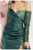 May Queen MQ2003 One Shoulder Embellished Prom Gown - Dress