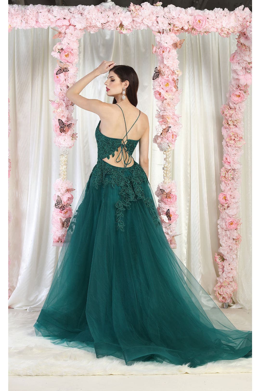 May Queen MQ2013 Corset Back Formal Gown - Dress