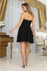 May Queen MQ2048 Corset Bodice Cocktail Short Dress - Dress