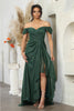 May Queen MQ2063 Off-Shoulder Mother of the Bride Ruched Gown - Dress