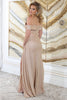 May Queen MQ2065 Sweetheart Glitter Side Panel Long Prom Dress - Dress