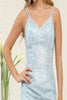 May Queen MQ2075 Sleeveless Glitter Semi-Formal Short Dress - Dress
