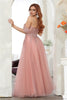 May Queen MQ2079 Off-Shoulder Glitter Prom A-Line Long Gown - Dress