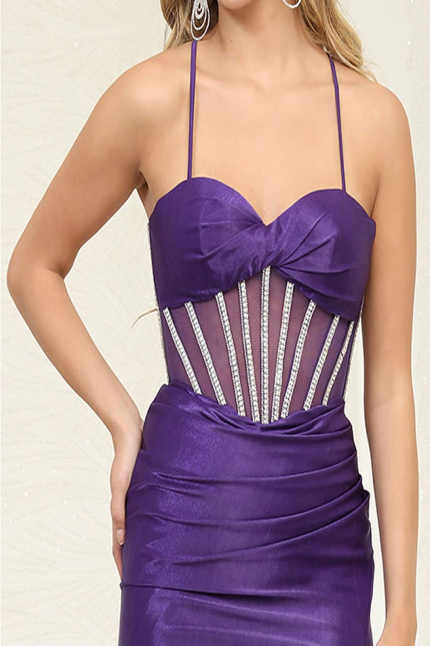 May Queen MQ2088 Sweetheart Prom Embellished Long Dress - Dress