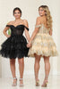 May Queen MQ2094 Sweetheart A-Line Glitter Short Prom Dress - Dress