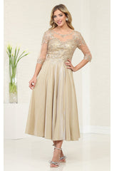 Mother Of The Bride A-Line Round Neck Dress By May Queen MQ2057 - Dress