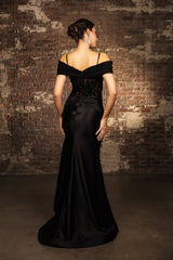 Mother Of The Bride Dress Off The Shoulder Sequin Gown By May Queen MQ2151 - Dress