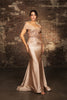 Mother Of The Bride Dress Off The Shoulder Sequin Gown By May Queen MQ2151 - Dress