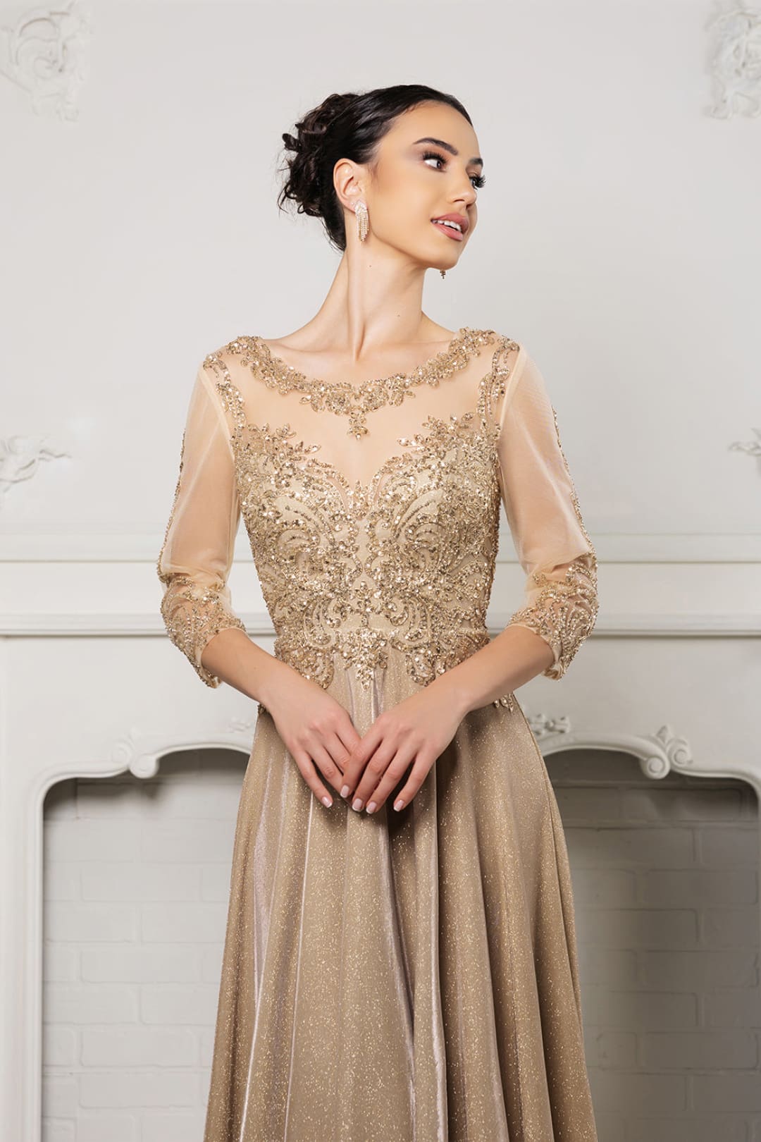Mother of the Groom Sequin A-Line Cocktail Dress By May Queen MQ2124 - Dress