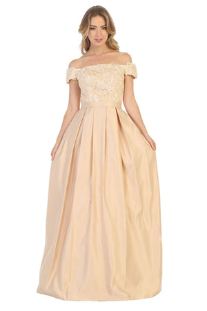 Off Shoulder Long Ballroom Classy Dress
