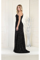 One Shoulder Sequined Dress