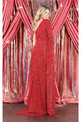 One Shoulder Sequined Dress