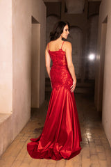 Pageant Dress V-Neck Sleeveless Mermaid Formal Dress By May Queen MQ2123 - Dress