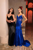Pageant Dress V-Neck Sleeveless Mermaid Formal Dress By May Queen MQ2123 - ROYAL BLUE / 4 - Dress