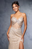 Pageant Dress V-Neck Sleeveless Sheath Gala Gown By Royal Queen RQ8151 - Dress