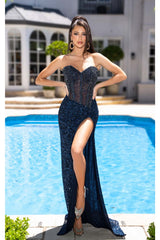 Portia and Scarlett PS24850C Dress - Purple / Prom Dresses