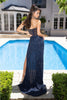 Portia and Scarlett PS24850C Dress - Silver / 2 - Prom Dresses