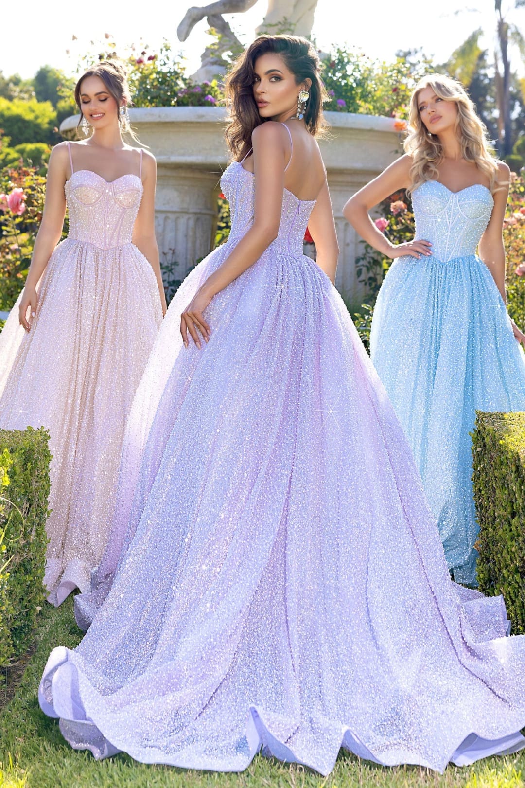 Portia and Scarlett PS25308 Dress - Blue / 00 - Prom