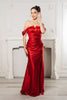 Prom Dress Off Shoulder Mermaid Formal Gown By MQ2155 - RED / 4 - Dress