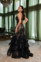 Prom Dress Plunging V-Neck Beaded Formal Gown By Royal Queen RQ8148 - Dress