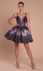 Enchanting V-Neckline Cocktail Dress by Portia and Scarlet for Unforgettable Occasions