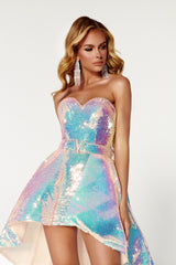 Shimmering Iridescent Sequins: Portia and Scarlett's Captivating Dress