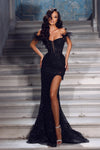 Portia & Scarlett: Shimmering Mermaid Gown for Stellar Occasions