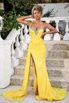 Shimmering Jewels and Grace: Portia and Scarlett's Enchanting Evening Gown