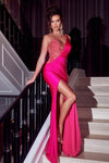 Shimmering Rhinestone Elegance: Portia and Scarlett's Captivating Gown