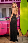 Shimmering Sequined Goddess Gown by Portia and Scarlett