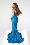 Portia and Scarlett: Enchanting Sequined Mermaid Gown for Regal Occasions
