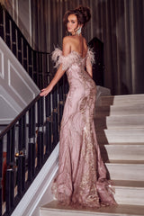 Enchanting Rose Gold Gown: Portia and Scarlett PS23306